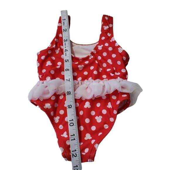 Disney Baby Minnie Mouse One Piece Swimsuit Sz 3-6M - Picture 8 of 13